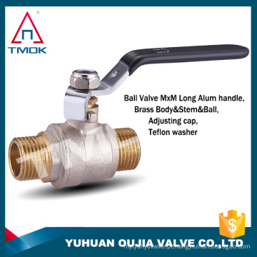 TMOK 1/2 &#39;&#39; válvula de esfera de bronze com união conectar ao medidor de água e encaixe de compressão para tubo PE